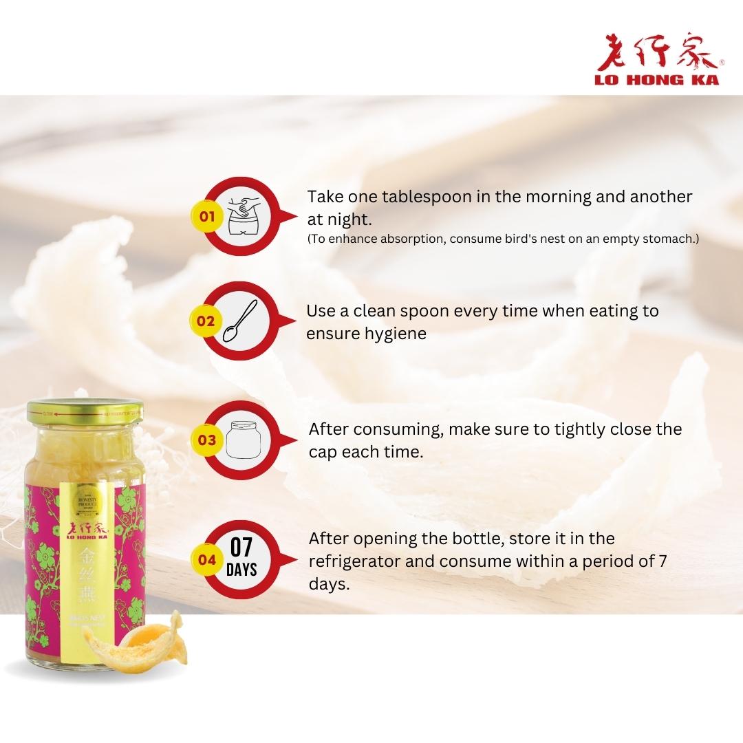 Lo Hong Ka Gold Bird's Nest Gift Box 150gx2 Bottles