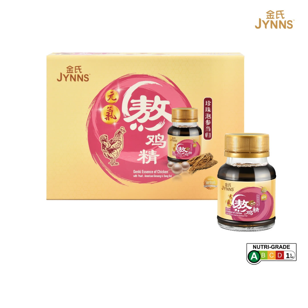 JYNNS金氏元气珍珠,花旗参&当归鸡精 70mlx6