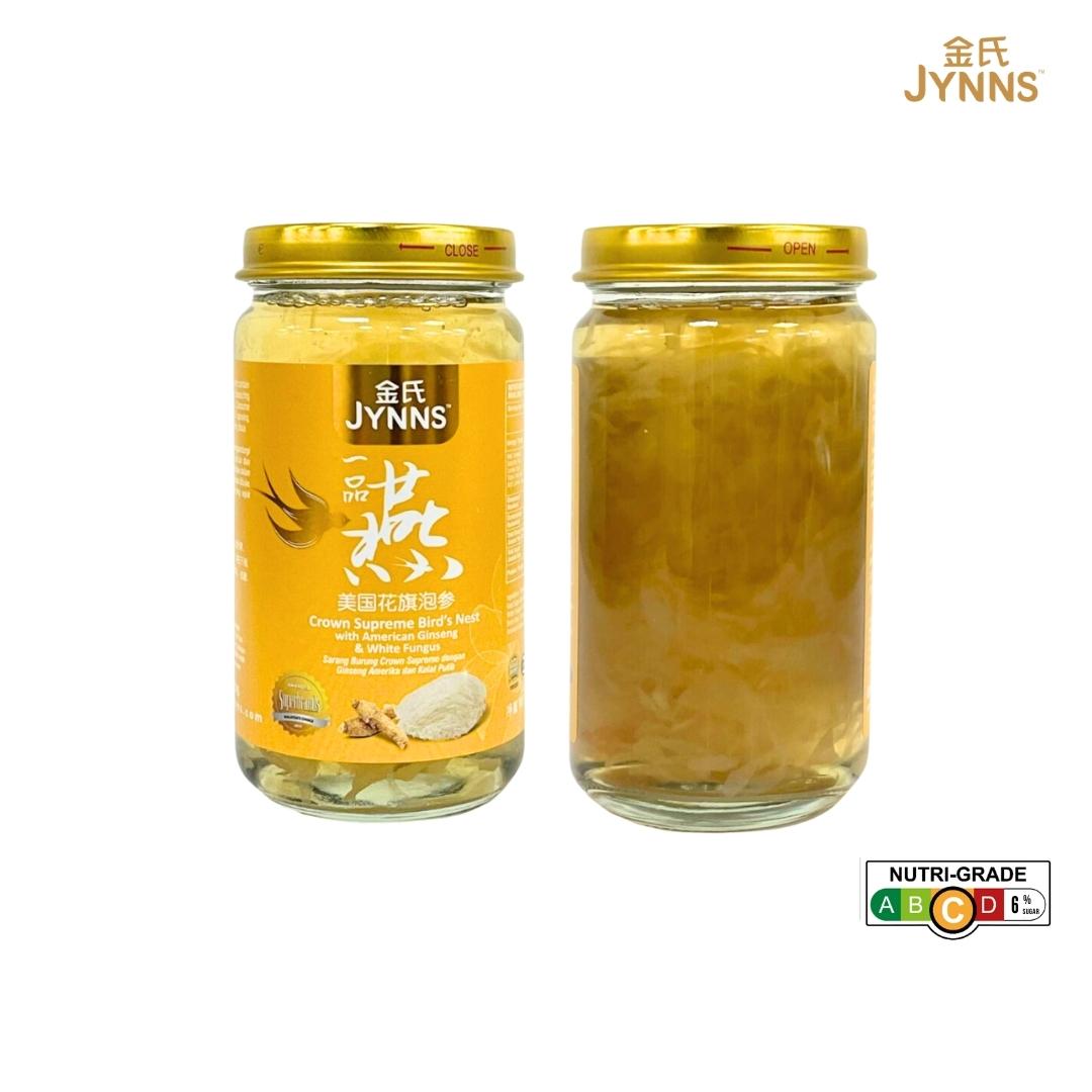 CS04 JYNNS Crown Supreme Bird’s Nest American Ginseng & White Fungus 金氏一品燕 - 美国花旗泡参 3 Bottles x 150ml
