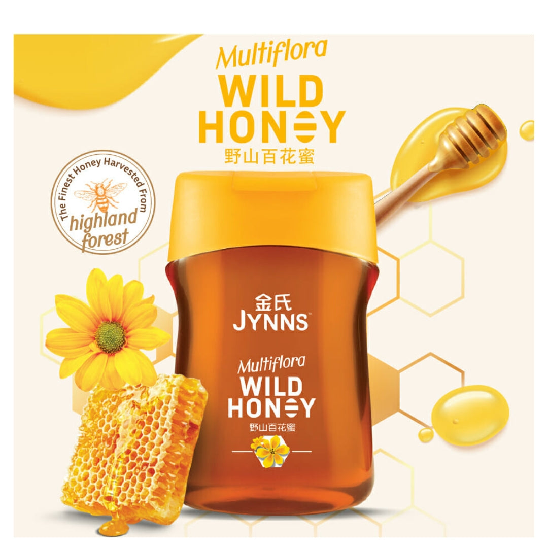 JYNNS Multiflora Wild Honey 350ml / Bottle