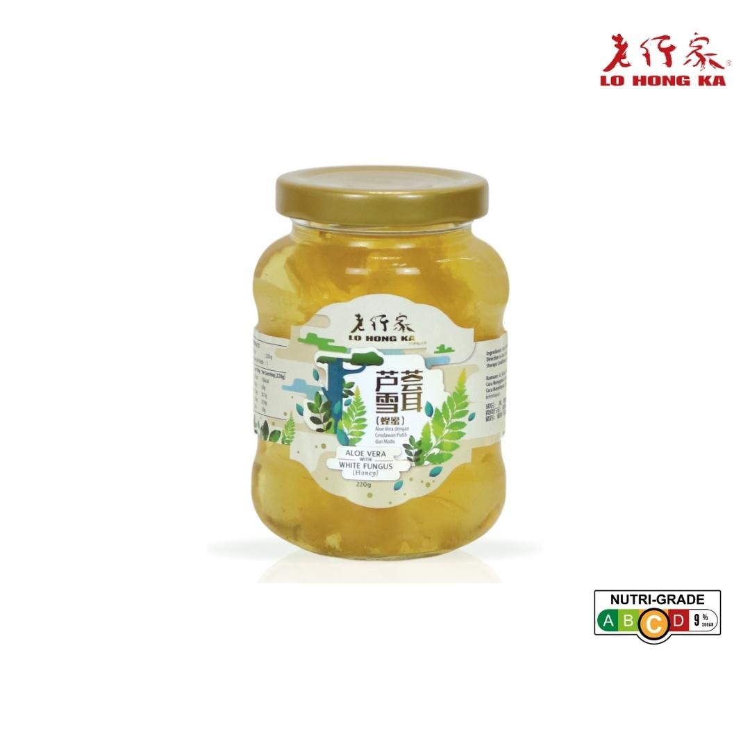 Lo Hong Ka Aloe Vera with White Fungus 220gx4 Bottles