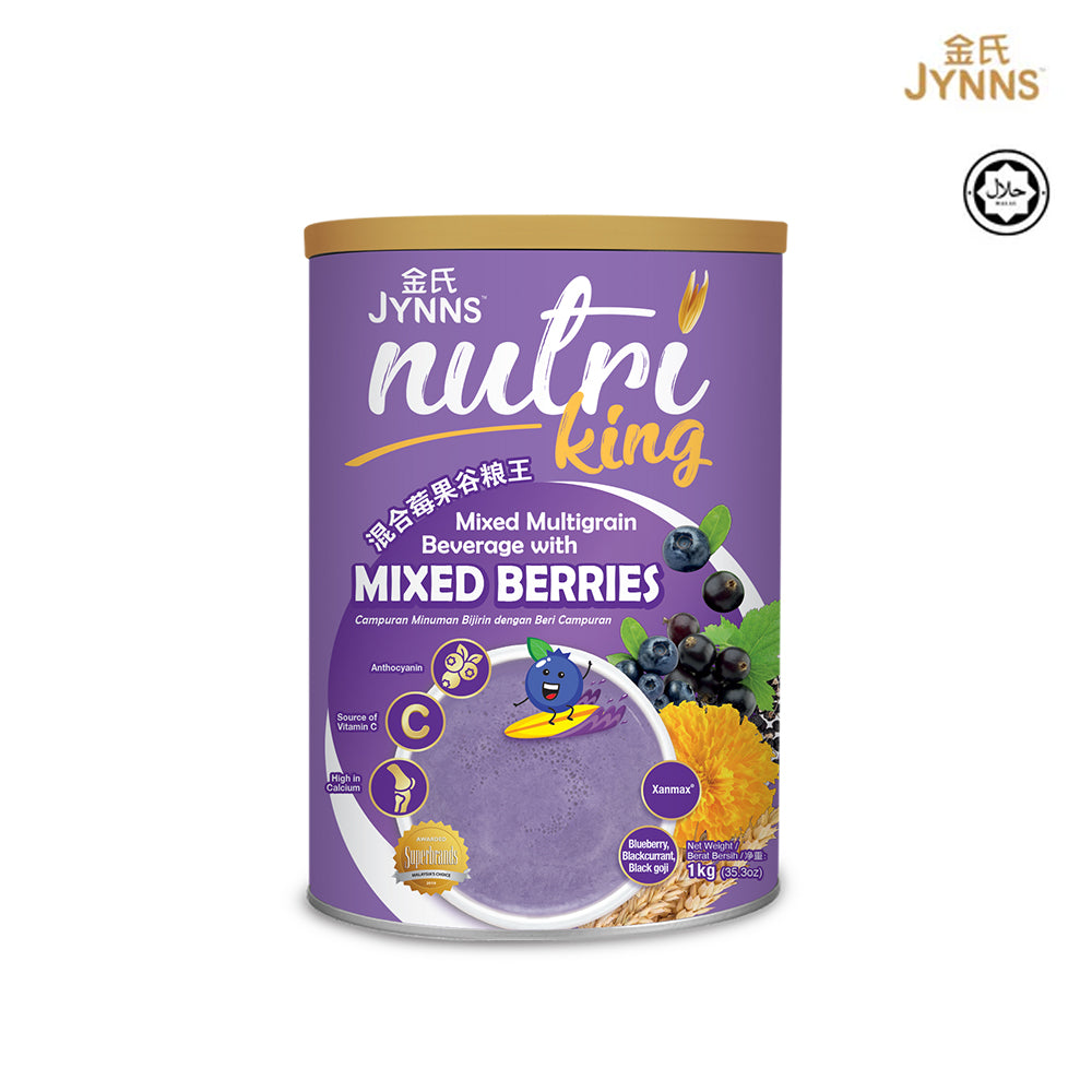 JYNNS Nutri King Mixed Berries Multigrain Beverage 金氏谷粮王 - 混合莓果 1kg