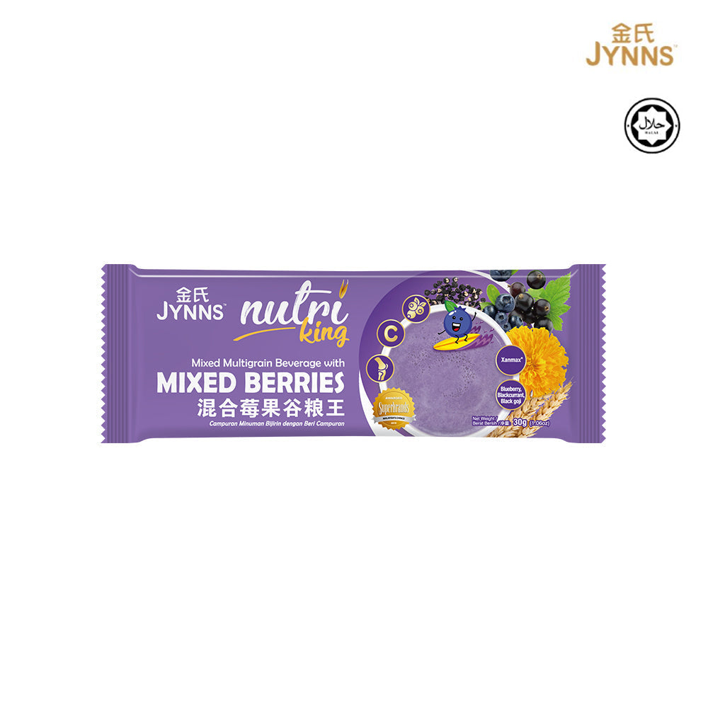 JYNNS Nutri King Mixed Berries Multigrain Beverage 30g x 15s'