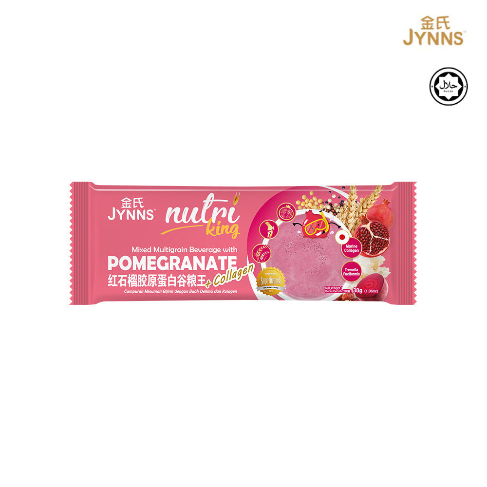JYNNS Nutri King Pomegranate & Collagen Multigrain Beverage 30g x 15's