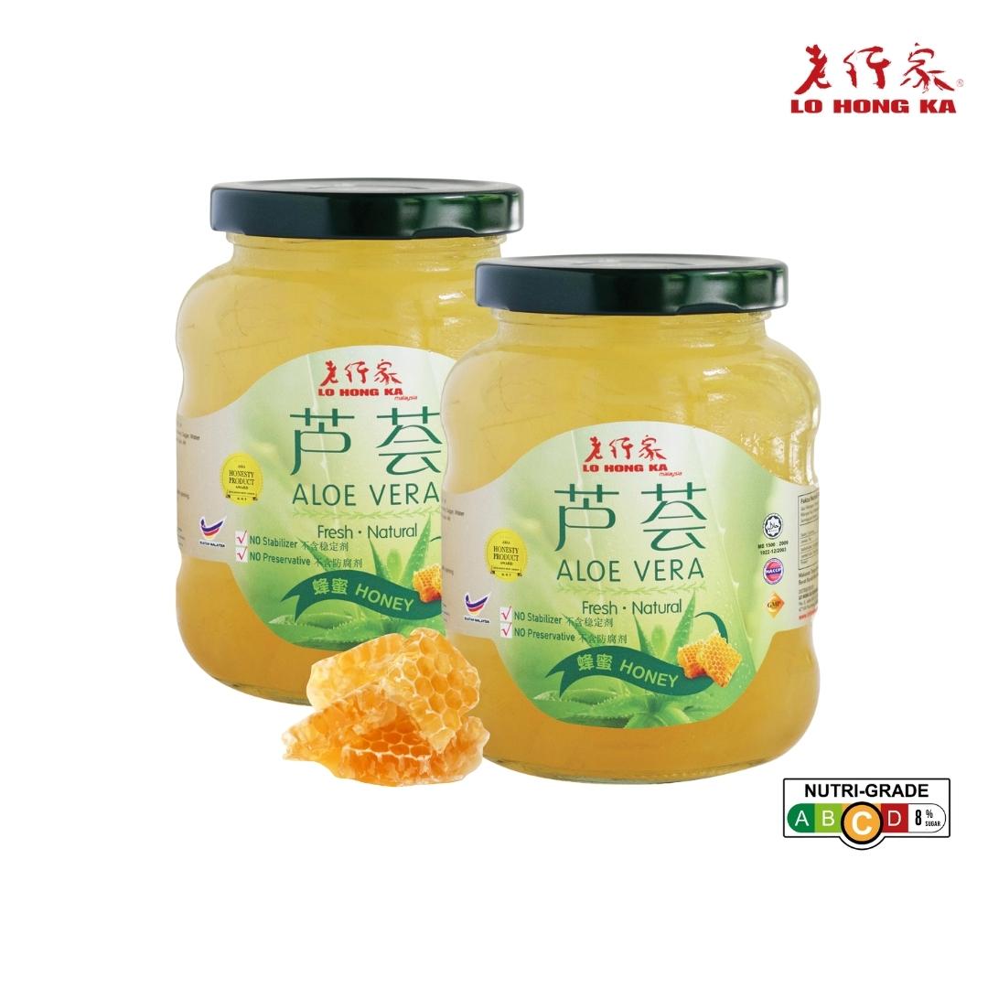 老行嘉芦荟蜂蜜 350gx2 瓶