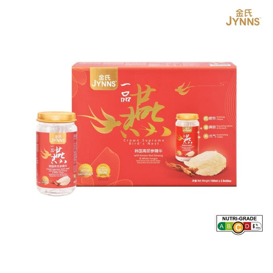 JYNNS Crown Supreme Bird's Nest Korean Ginseng 150mlx3 Bottles