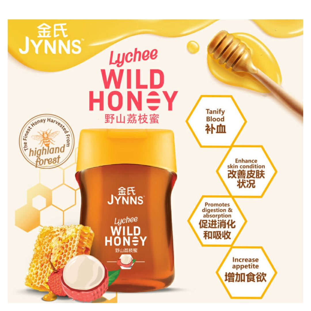 JYNNS 荔枝野蜂蜜 350ml/瓶